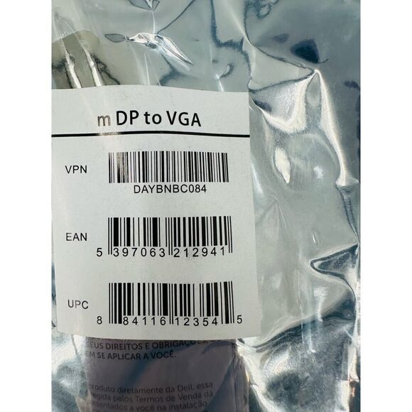 13 NEW Genuine Dell 00FVP (DAYBNBC084) Mini Display Port mDP to VGA Adapters - Picture 5 of 6